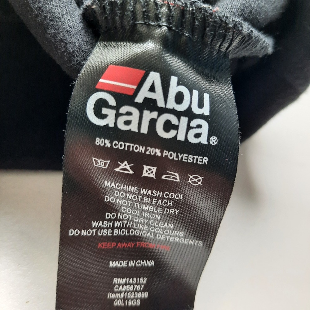 Abu Garcia Hoodie Adult Small Black Sweatshirt‎ Fishing Revo Fleece Sweater - Picture 8 of 11